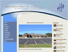 Tablet Screenshot of harrisfuneralhomes.net